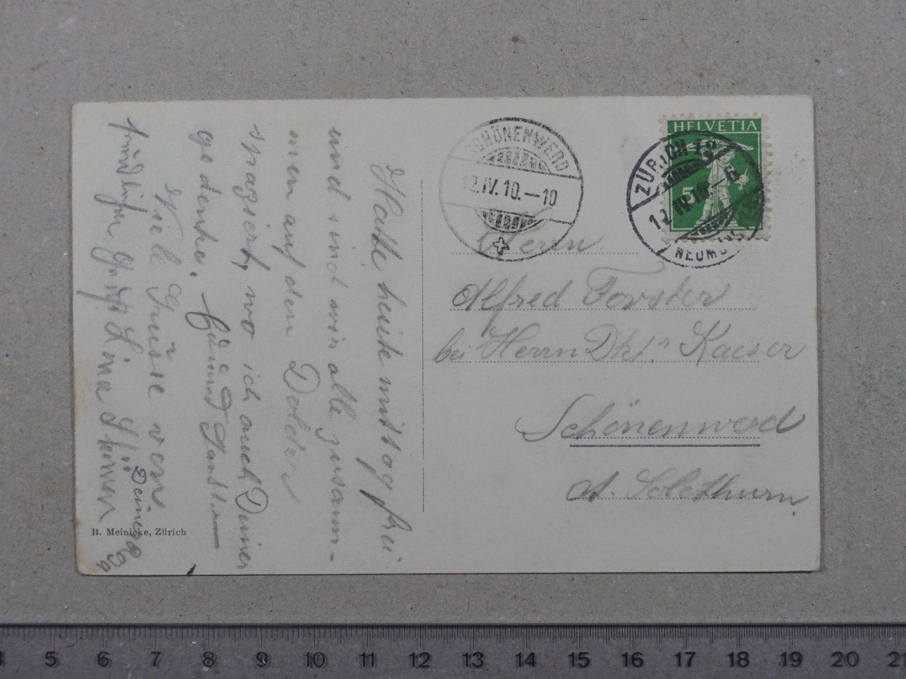 Cartes postales: Zürich, Waldhaus Dolder, 1910 – D'occasion à Lenzburg par fh1 1