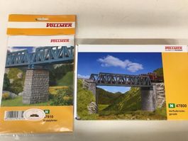 2er Set Vollmer N Vorflutbrücke gerade Mittelpfeiler neu OVP