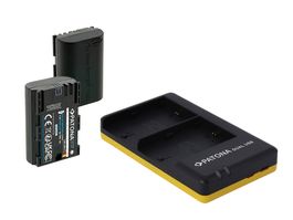 Patona LP-E6P Set Ladegerät + 2 Akkus