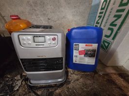 Petrolofen mit integriertem Petrol-Tank