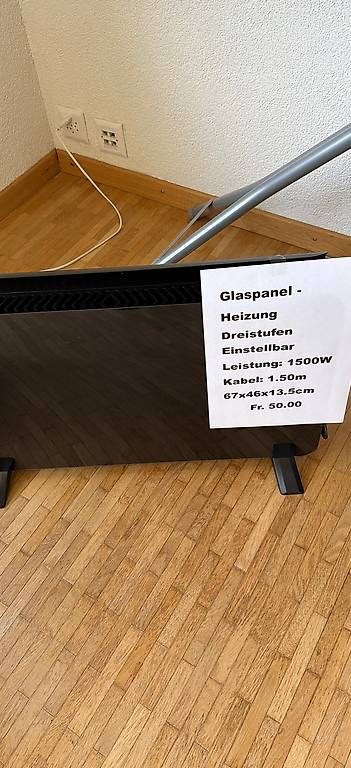 Heizgeräte: Glaspanel Heizung – Gebraucht aus St.Gallen von Didi1969