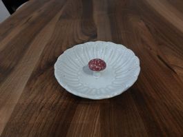 Keramik Schale mit Fliegenpilz , handgemacht