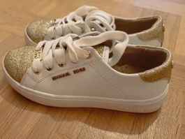Baskets Michael Kors, blanches et dorées, taille 30