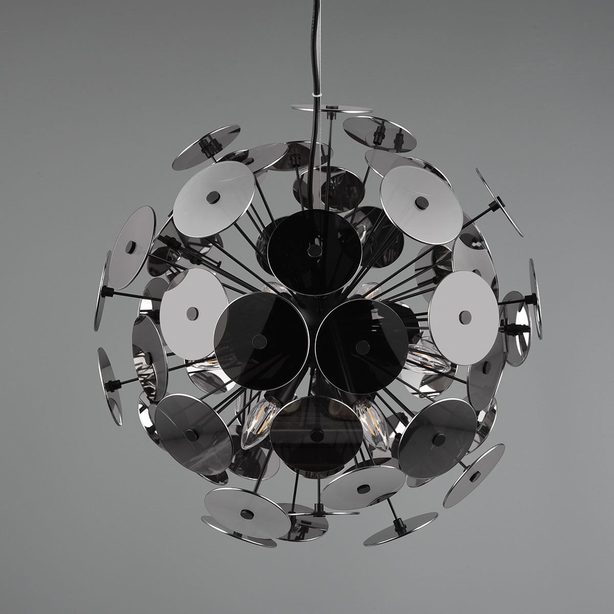 Kronleuchter & Deckenlampen: Pendelleuchte, Schwarz, Chrom, 54 cm Ø – Neu (gemäss Beschreibung) aus Kreuzlingen von Smart-Light 6