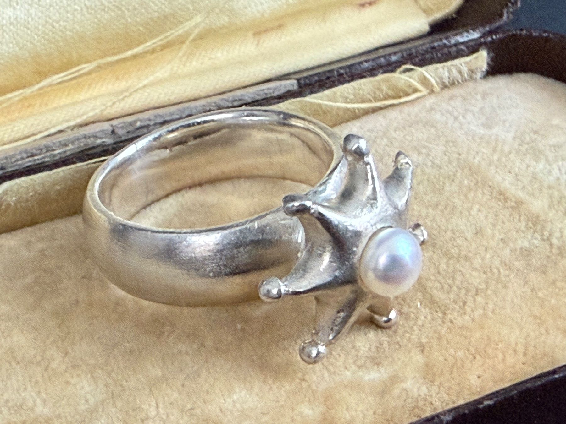 Anelli: Silber Ring mit echte Perle 925 – Usato da Spiegel b. Bern venduto da Rogger72 1