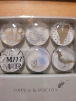 räder Paper & Poetry Glasmagnete – 6er Set – OVP