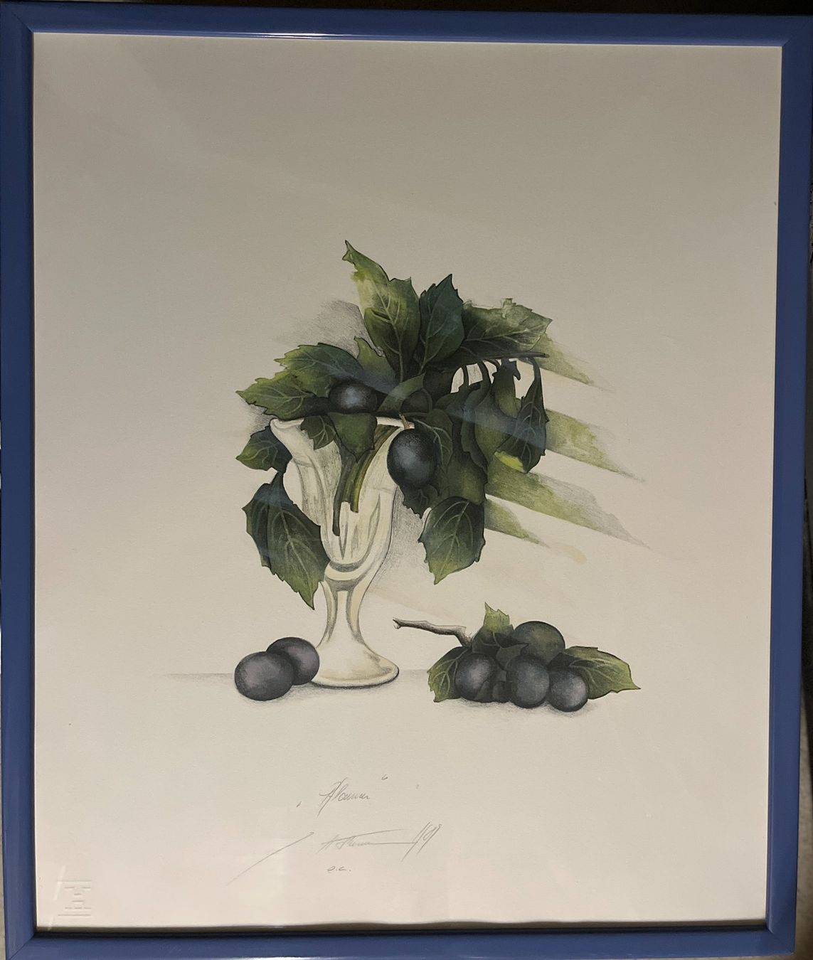 Grafica & Litografie: Litho von Susanne Hartmann, "Pflaumen" – Usato da Bern venduto da cubus01