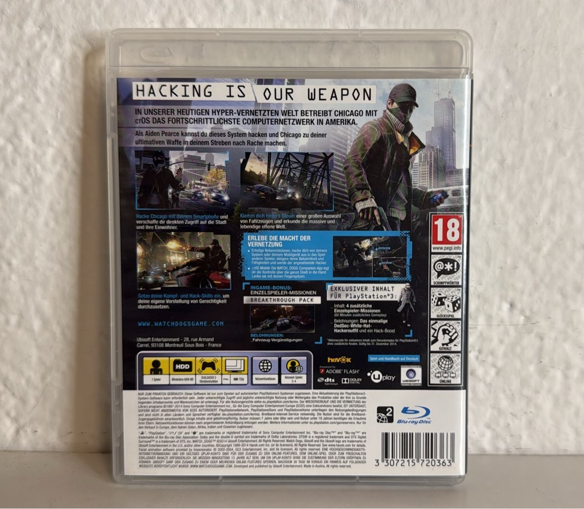 Sony Spiele: Watch Dogs Special Edition - PS3 Game – Gebraucht aus Ehrendingen von bubulence 1
