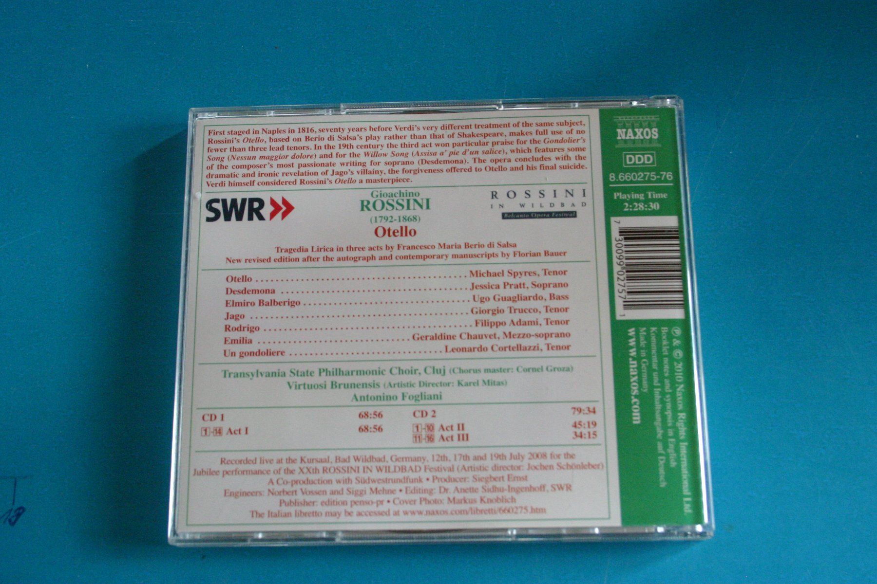 CDs: ROSSINI OTELLO – D'occasion à Winkel par Gallica 1