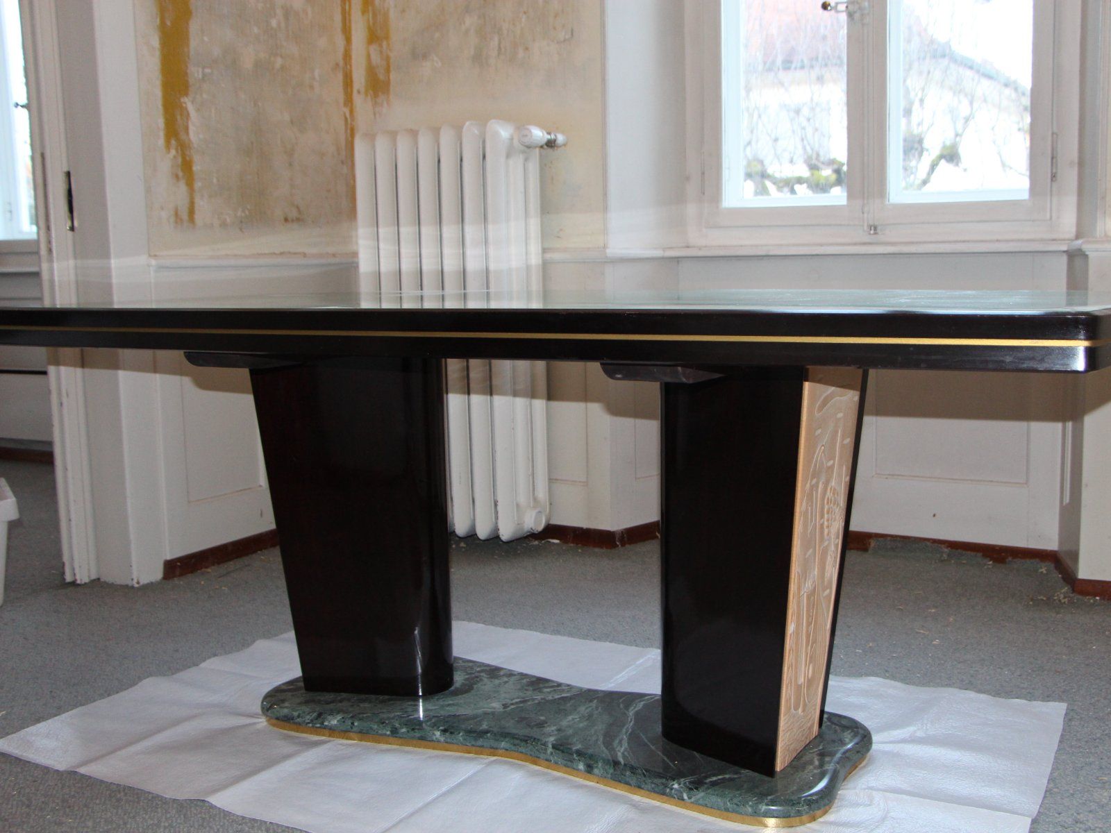 Set di tavolo e panche: Vittorio Dassi Iconic Design Mid-Century Italian Table – Usato da Porrentruy venduto da Kilfoun 7
