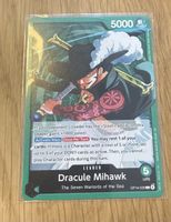 One Piece Karte Dracule Mihawk OP14-020 Leader Zustand neu