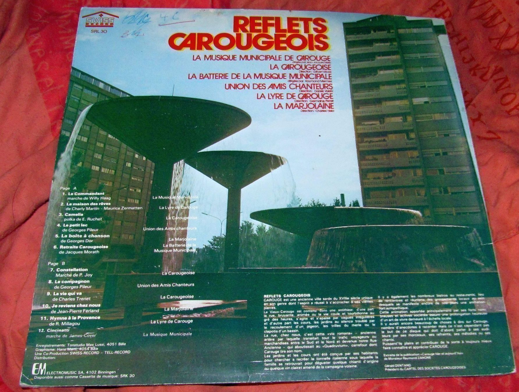 Schallplatten: Reflets Carougeois - LP Vinyle Rareté – Gebraucht aus Genève von Cockattoo 1
