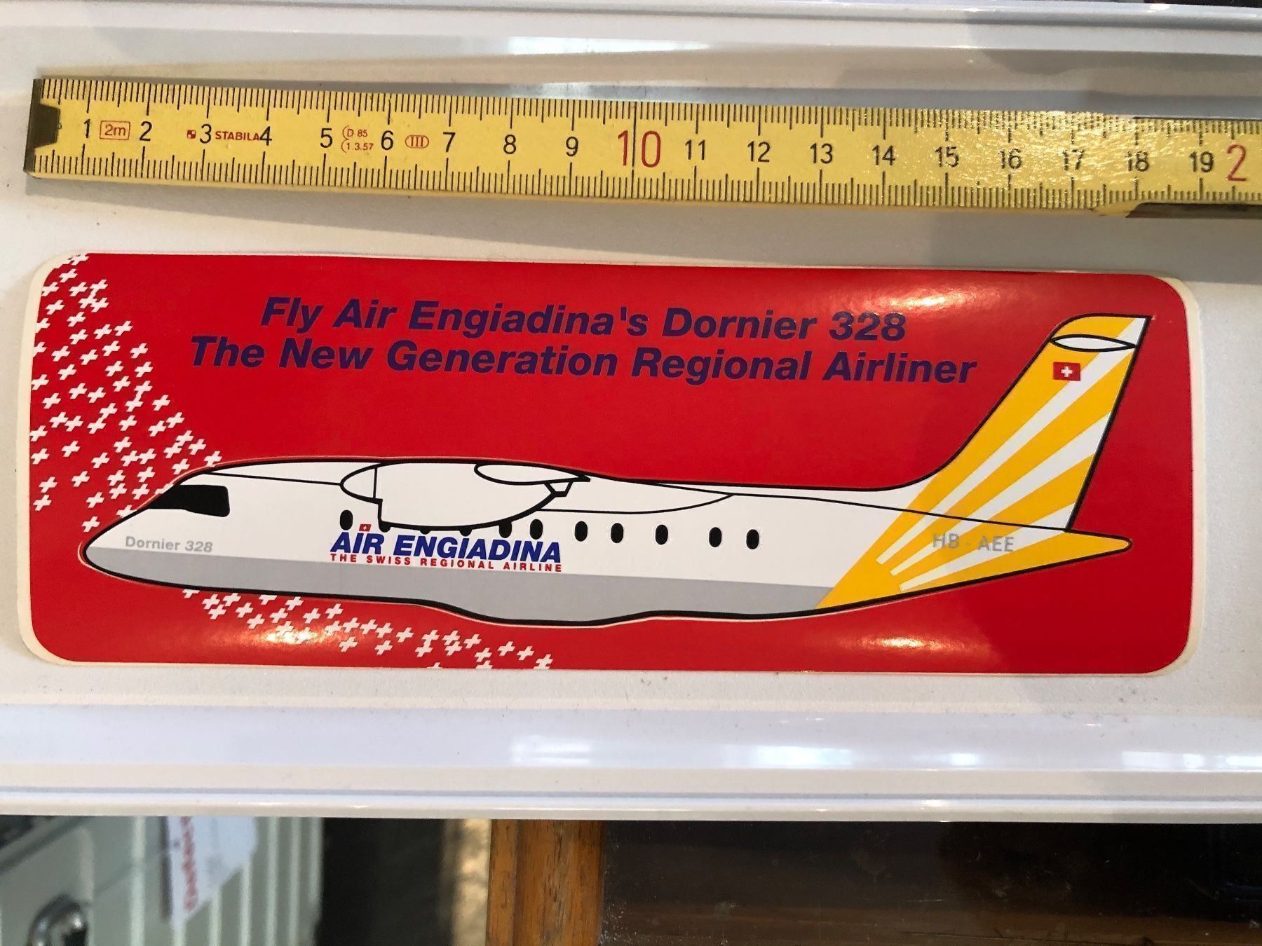 Sticker: Air Engiadina Dornier 328 Kleber – Usato da Zürich venduto da Classic_Collection_Zurich