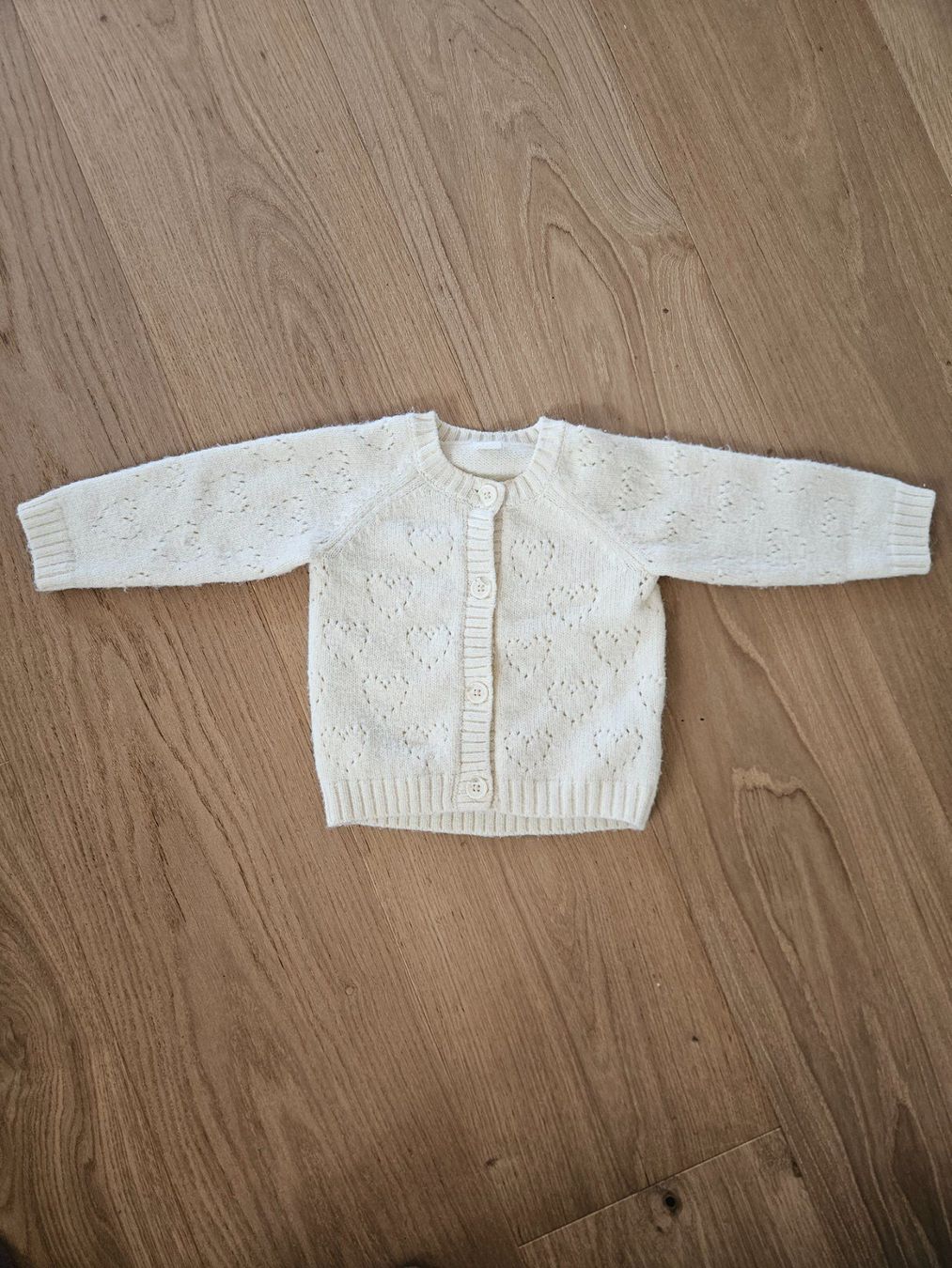H&M Jacken & Mäntel: Strickjacke off-white von H&M – Gebraucht aus Cham von gr80