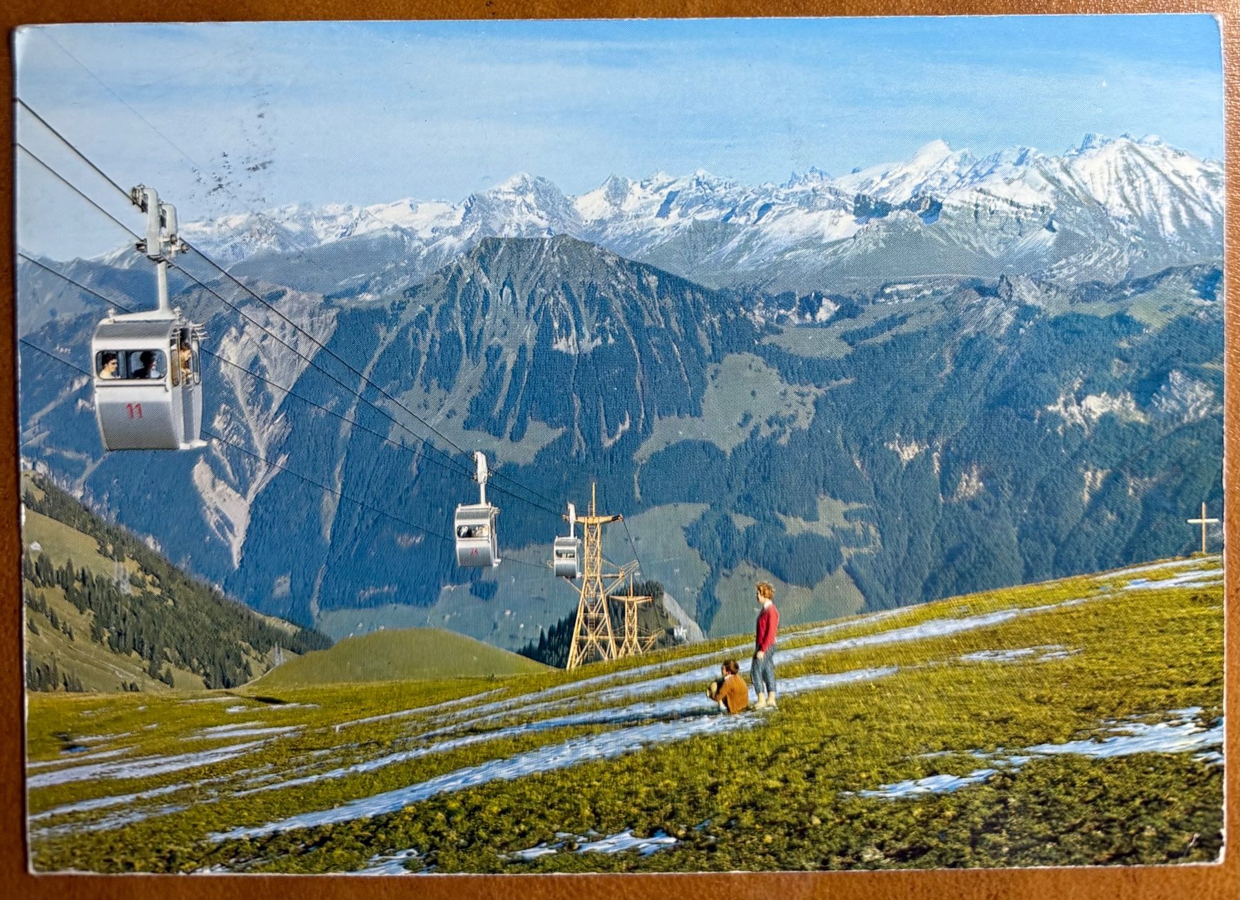 Cartoline postali: LUNGERN - SCHÖNBÜEL - Luftseilbahn 1969 – Usato da Lutry venduto da Ediego