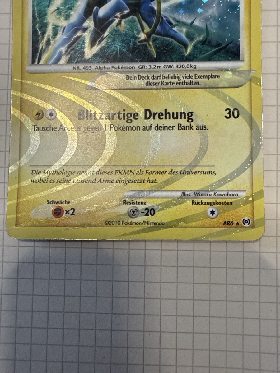Pokémon Cartes à collectionner: Arceus Lv 100 AR6 poor  – D'occasion à Gudo par ken_dr92 6