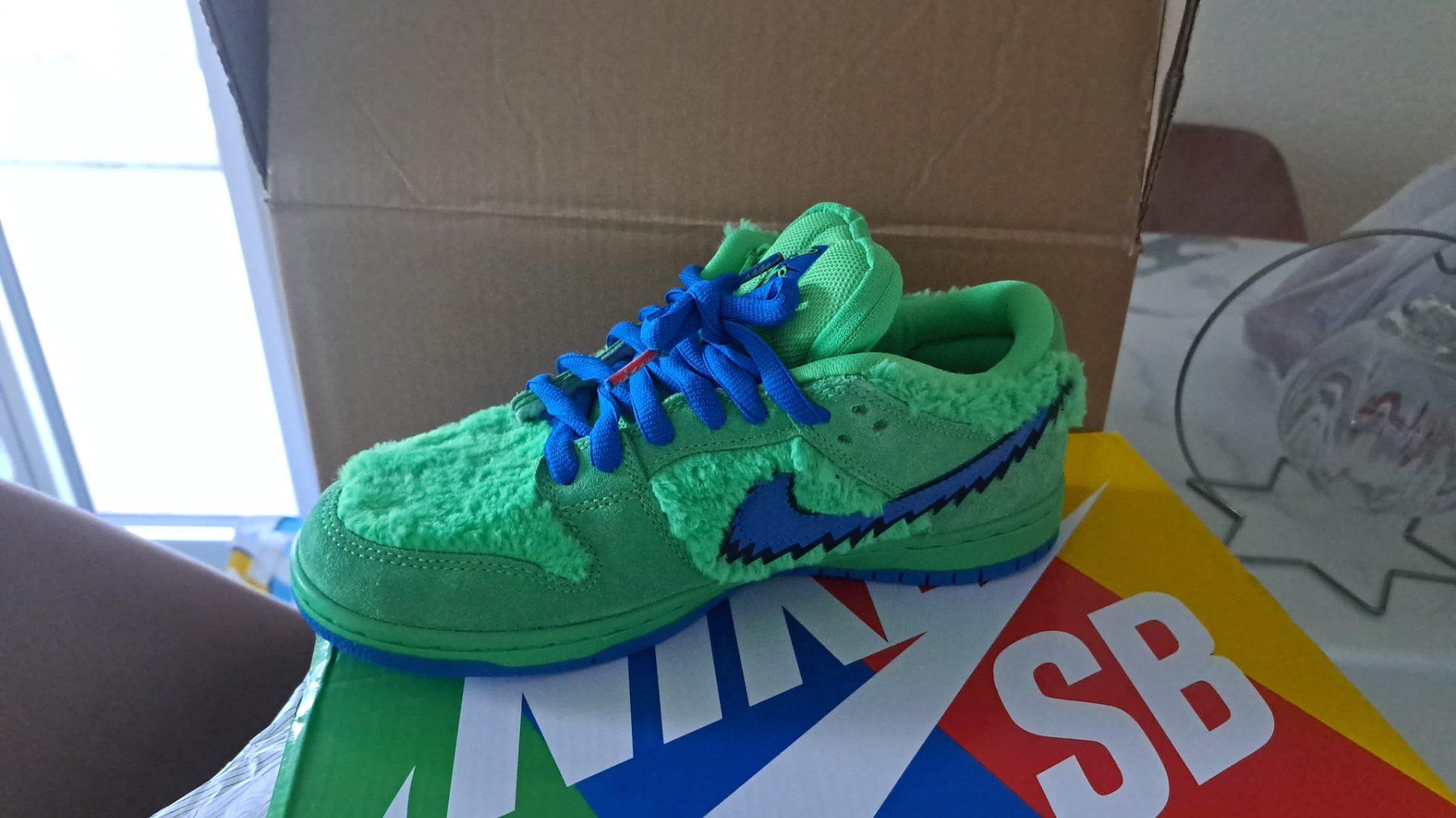 Nike Scarpe da uomo: Nike SB Dunk Low Grateful Dead- Green Bear – Usato da Bülach venduto da Michael2122