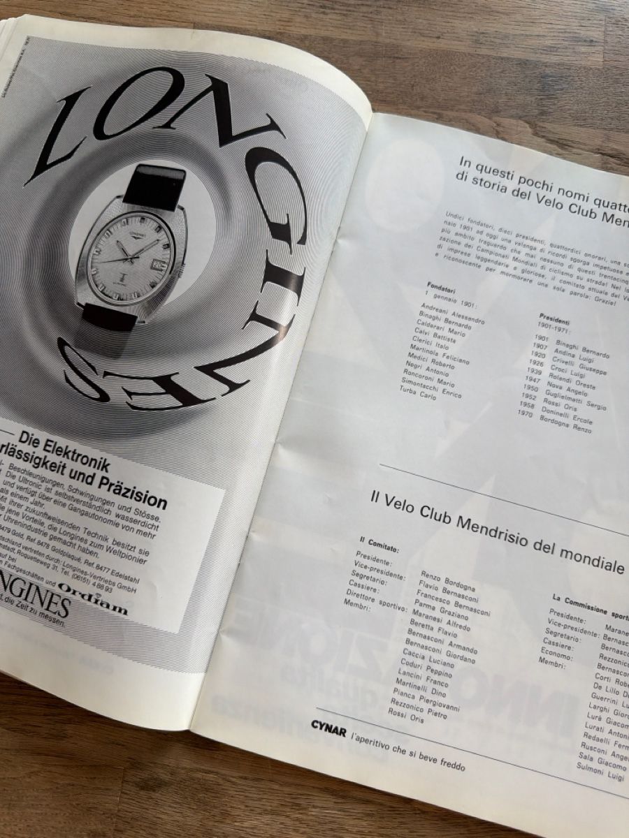 Libri: 1971 Cycling World Championship Program - Mendrisio, rare – Nuovo (secondo la descrizione) da Lugano venduto da bad_2t9b 2