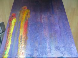 Originales Gemälde, signiert, moderne Kunst, Wandbild