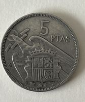 25 Pesetas de 1980 et 5 pesetas de 1957