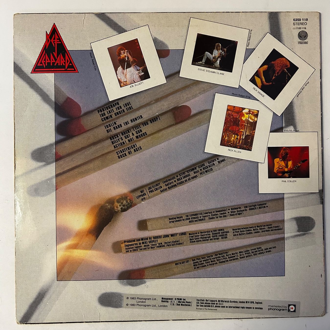 Schallplatten: Def Leppard - Pyromania, Vinyl LP 1983 Vertigo – Gebraucht aus Aesch BL von BernisFlomi 1