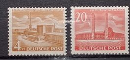 Berlin Bauten Mi-Nr.112-113 Postfrisch tadellos 70 Fr