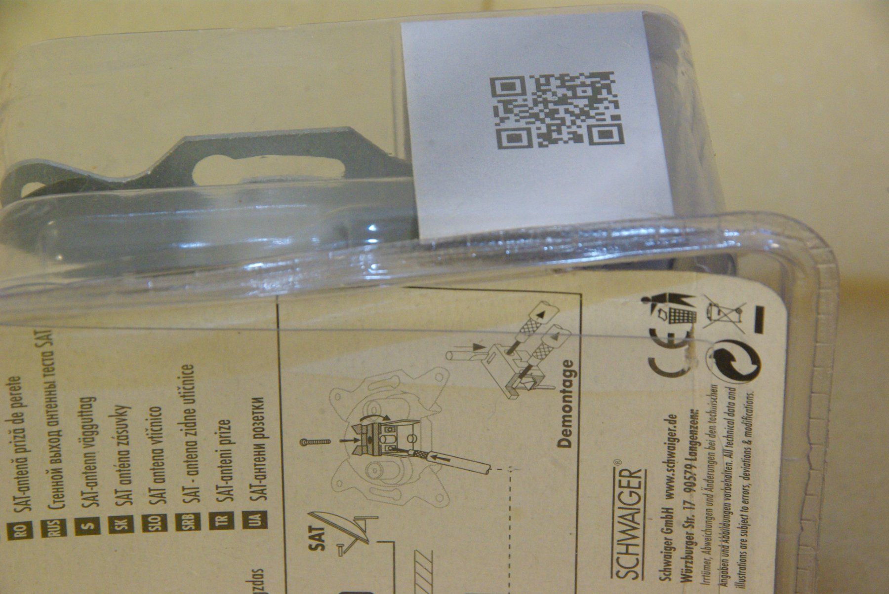 Stecker: SAT - Einzelanschlussdose von Schwaiger – Neu und originalverpackt aus Herisau von Cevianer1844 6