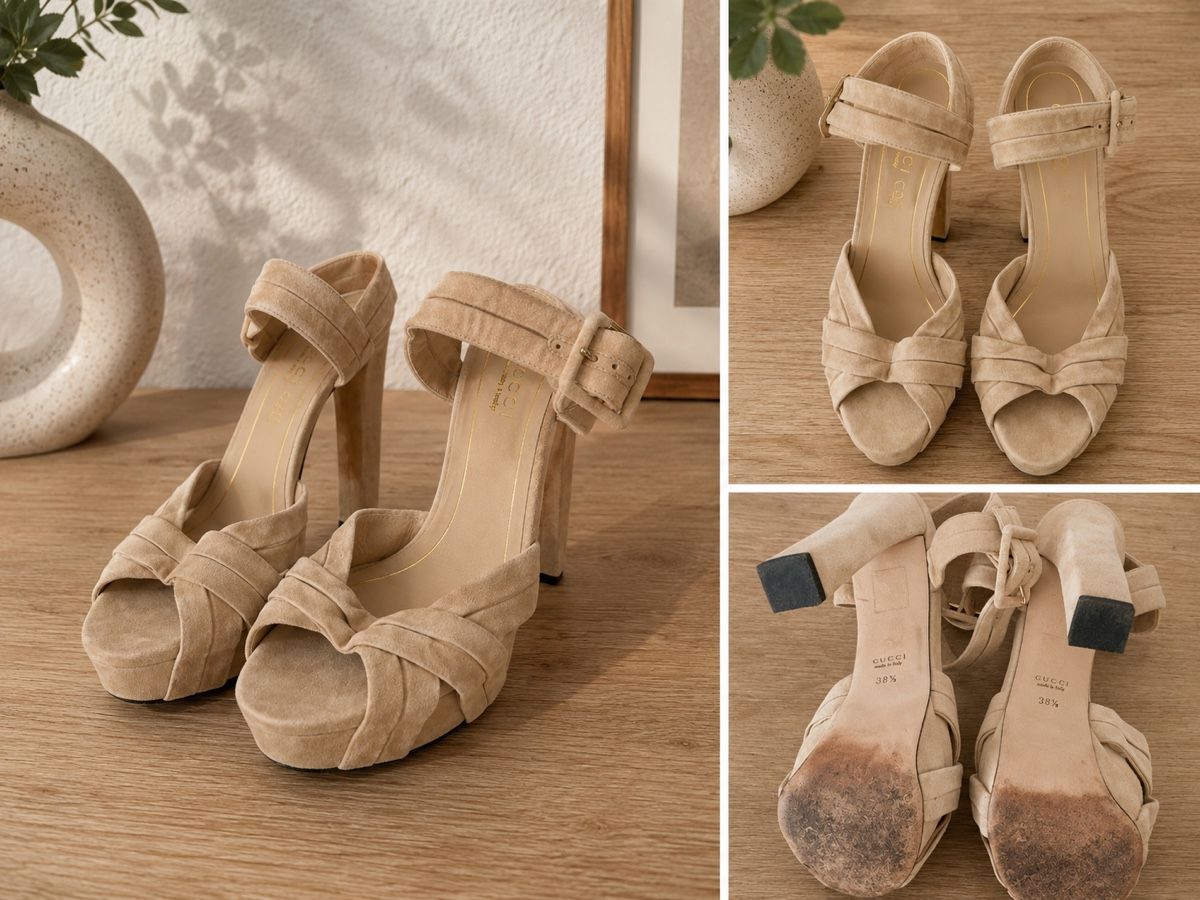 Gucci Chaussures femmes: Gucci chaussures à talons beige 38 1/2 – D'occasion à Malleray par 2v8v