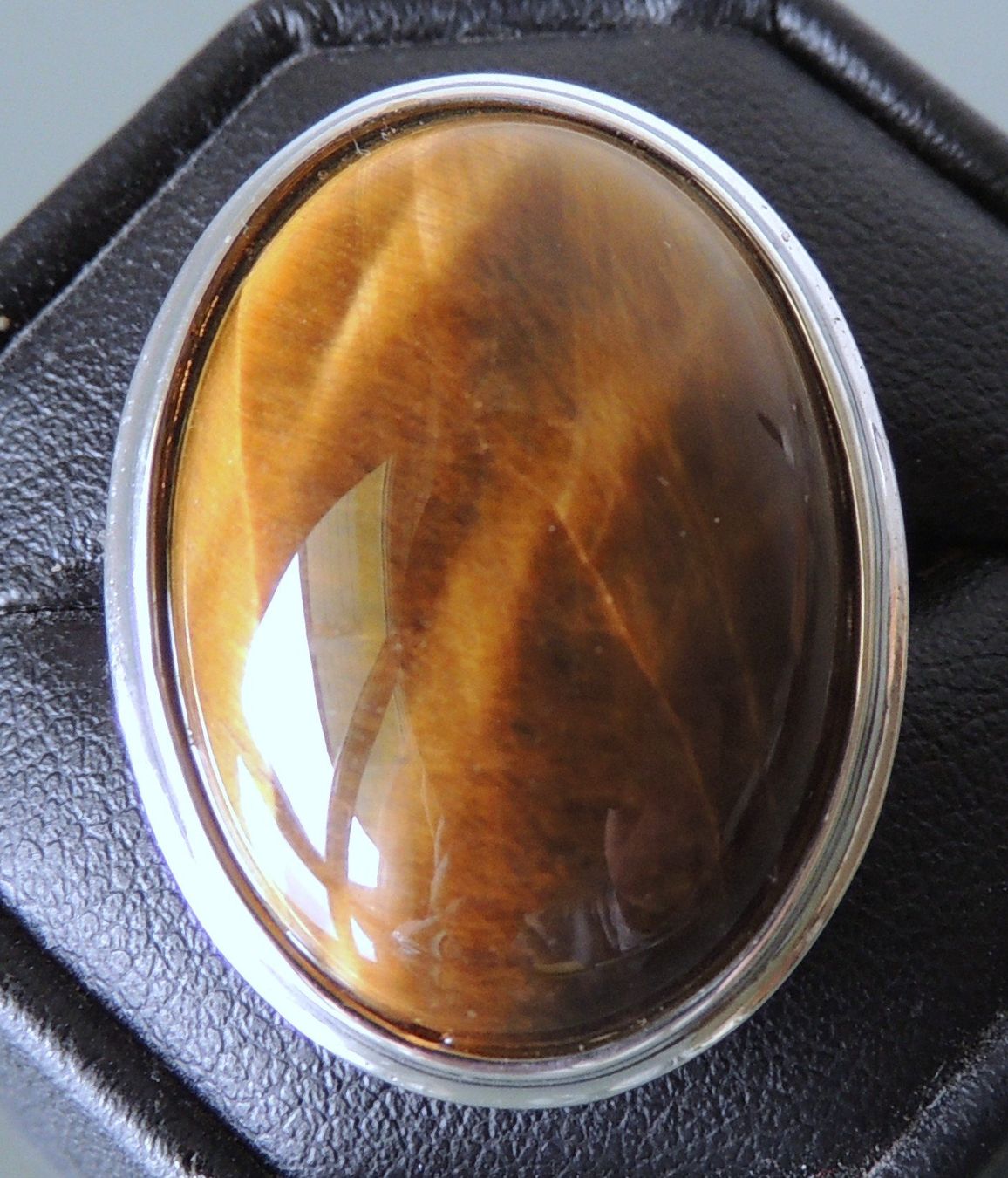 Anelli: Silber 925 Tigerauge Fingerring Gr. 59 – Nuovo e nell'imballaggio originale da Waldenburg venduto da schaller707