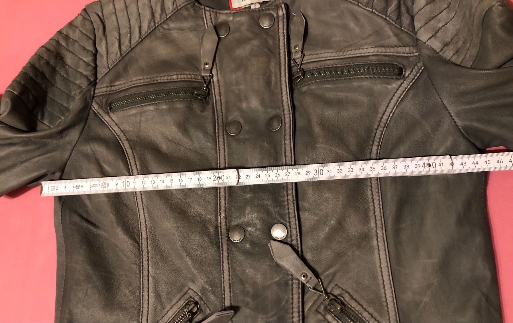 Pepe Jeans Giacche: Lederjacke grau, Gr. S – Usato da Kriessern venduto da c_n1 5
