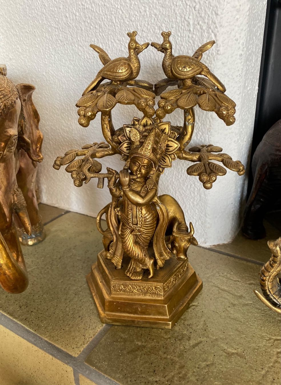 Sculture & Statue: Indische Indien India Gott Krishna Kuh – Usato da Dottikon venduto da 6571 1