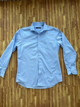 Windsor Baumwoll-Hemd "Trivo" in blau Gr. 43 - NP Sfr. 159.-