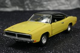 Road Champs- Dogde Charger von 1969 - 1:43 - DieCast metall
