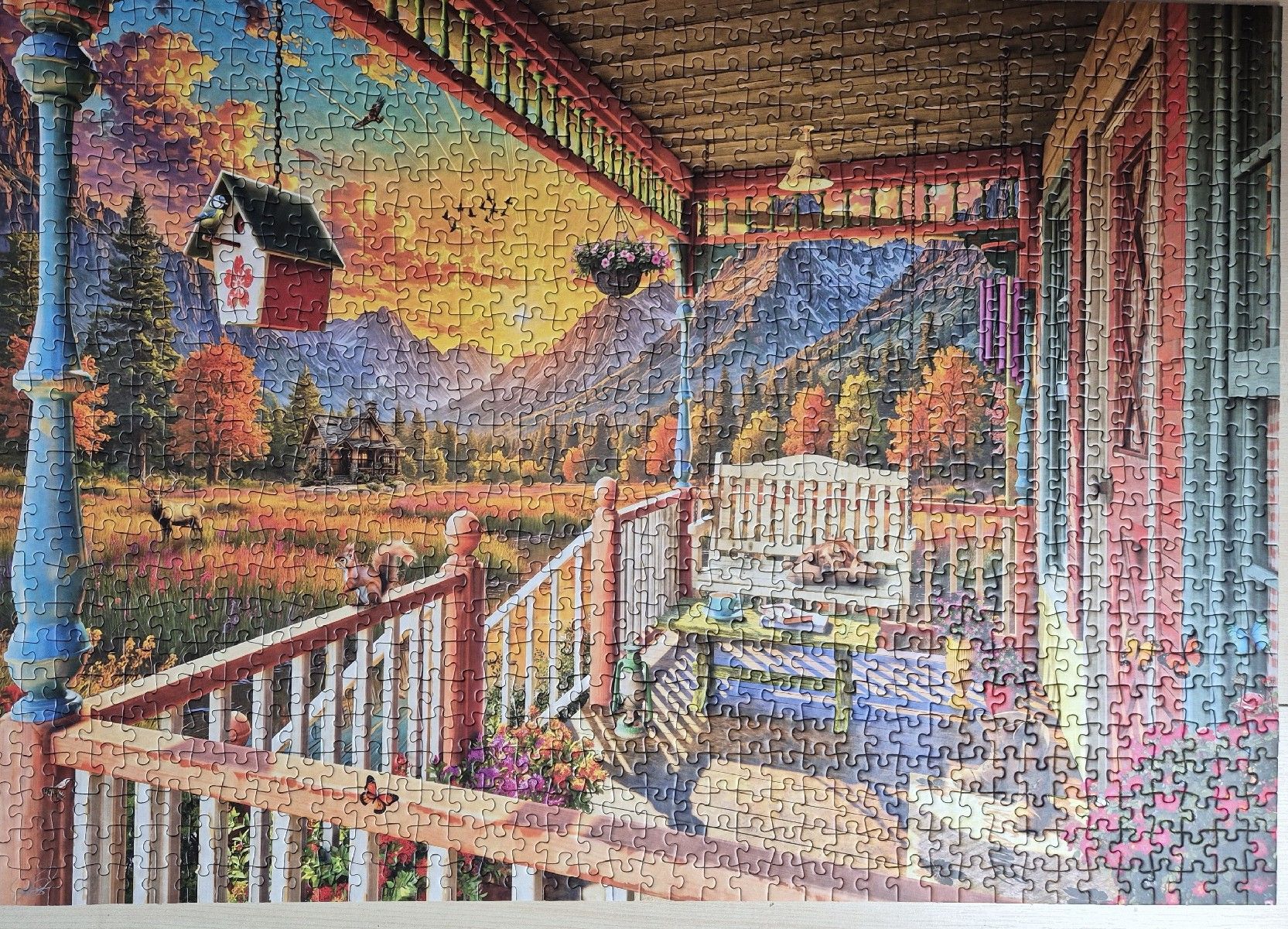 Puzzle: Schmidt Puzzle "Bergland Veranda" 1000 Teile – Usato da Lotzwil venduto da dr.feelgood 1