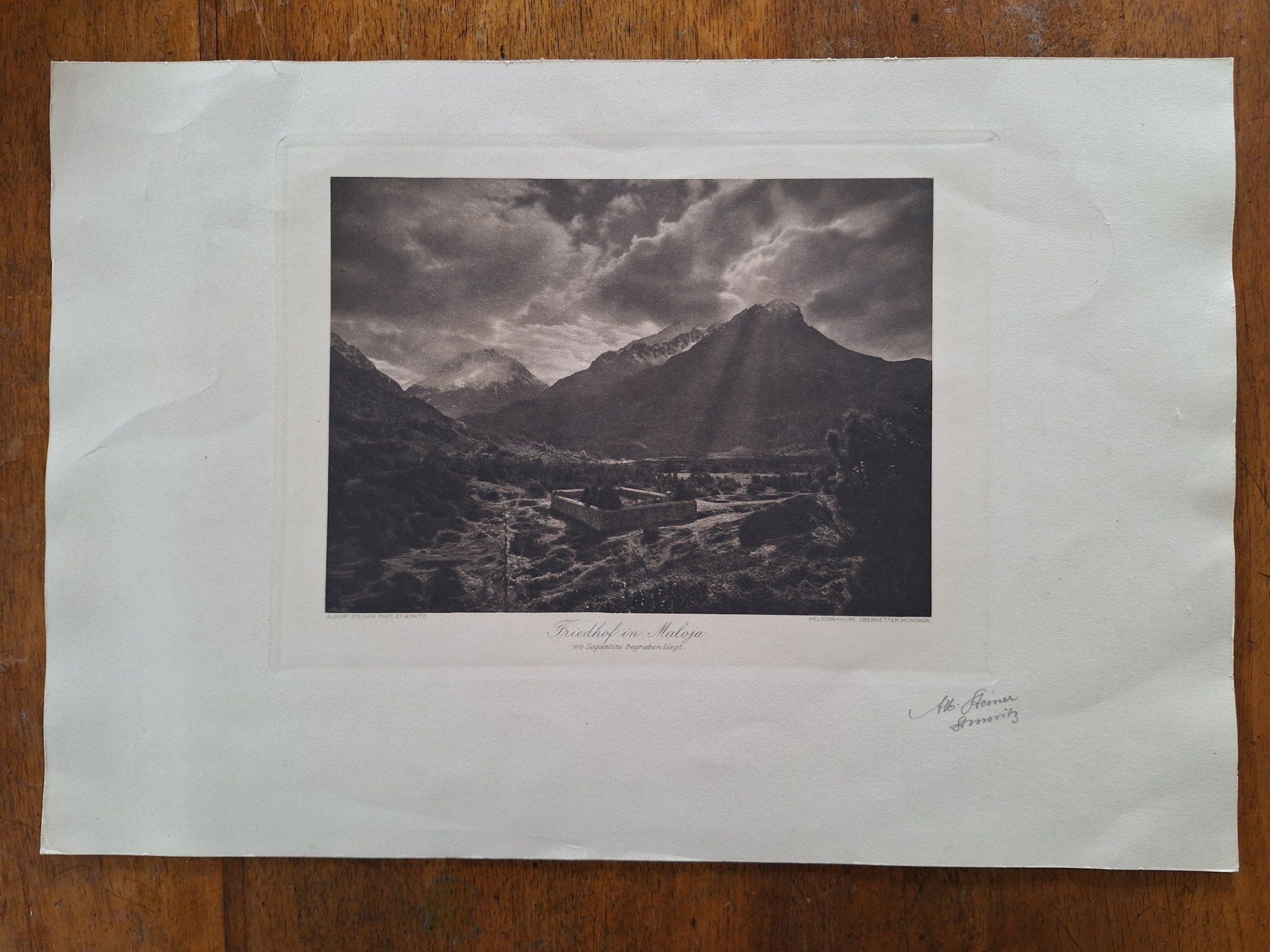 Poster & Bilder: ALBERT STEINER  FRIEDHOF IN MALOJA – Gebraucht aus Bevaix von bohrap