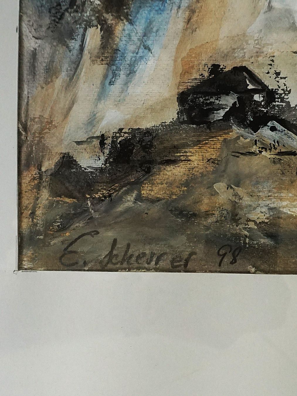 Posters & Illustrations: Bild Aquarell mit silbrigem Rahmen – D'occasion à Pratteln par Restwert_Pratteln 2
