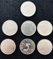 🇨🇭🇨🇭7 Geden-Münzsammlung aus der Schweiz Sammler🇨🇭🇨🇭