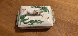 Meissen Dose grüner Mingdrache
