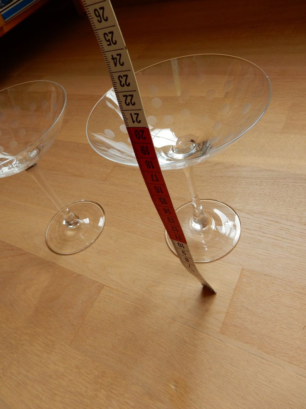 Ikea Bicchieri: 2 Gläser - Cocktailgläser mit Punkten von ikea Glas – Difettoso da Jona venduto da simongarden 3