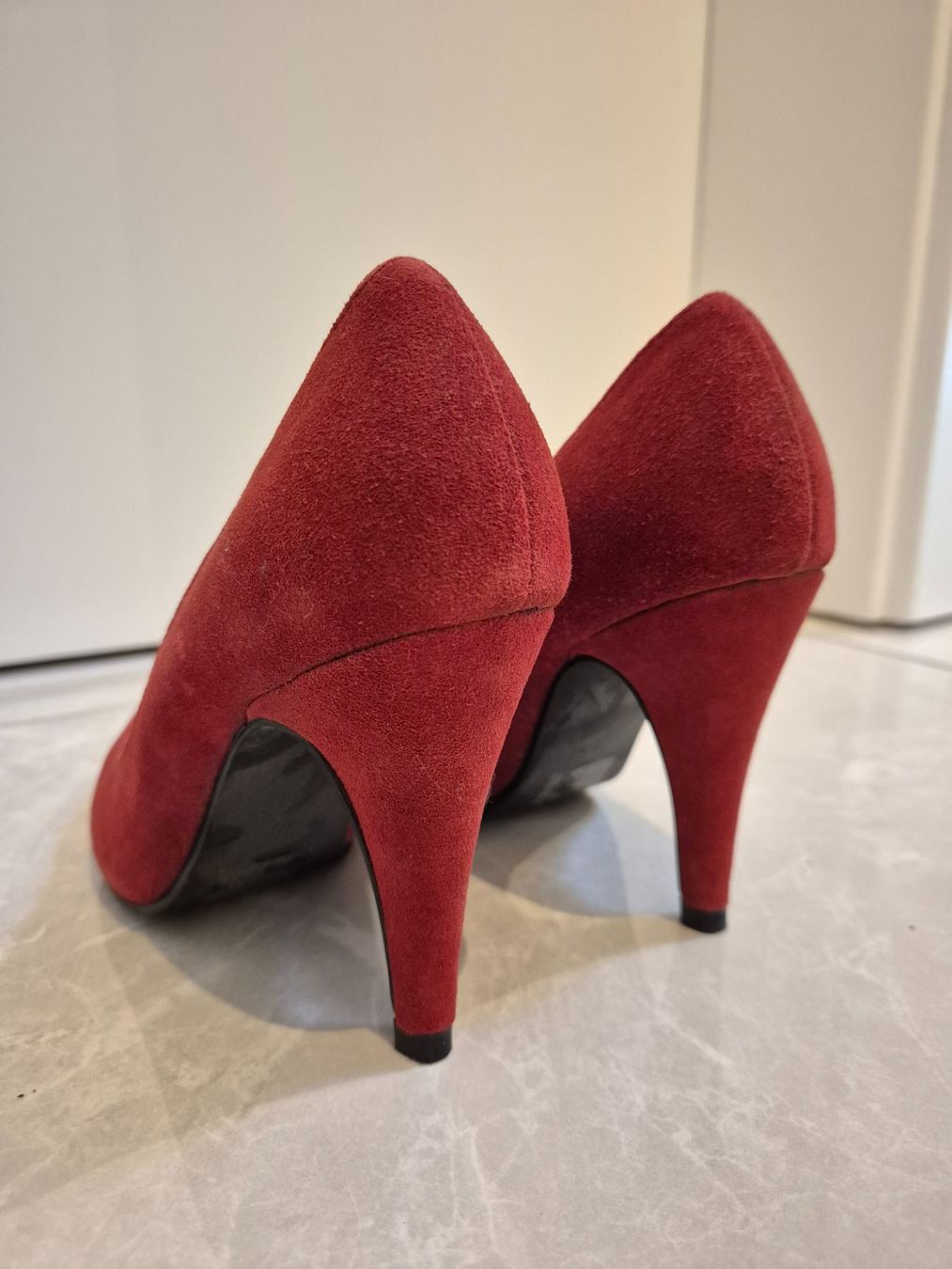 La Redoute Damenschuhe: Wildleder Pumps, schönes rot, Gr. 35 – Neu (gemäss Beschreibung) aus Vallon von Penny31 2
