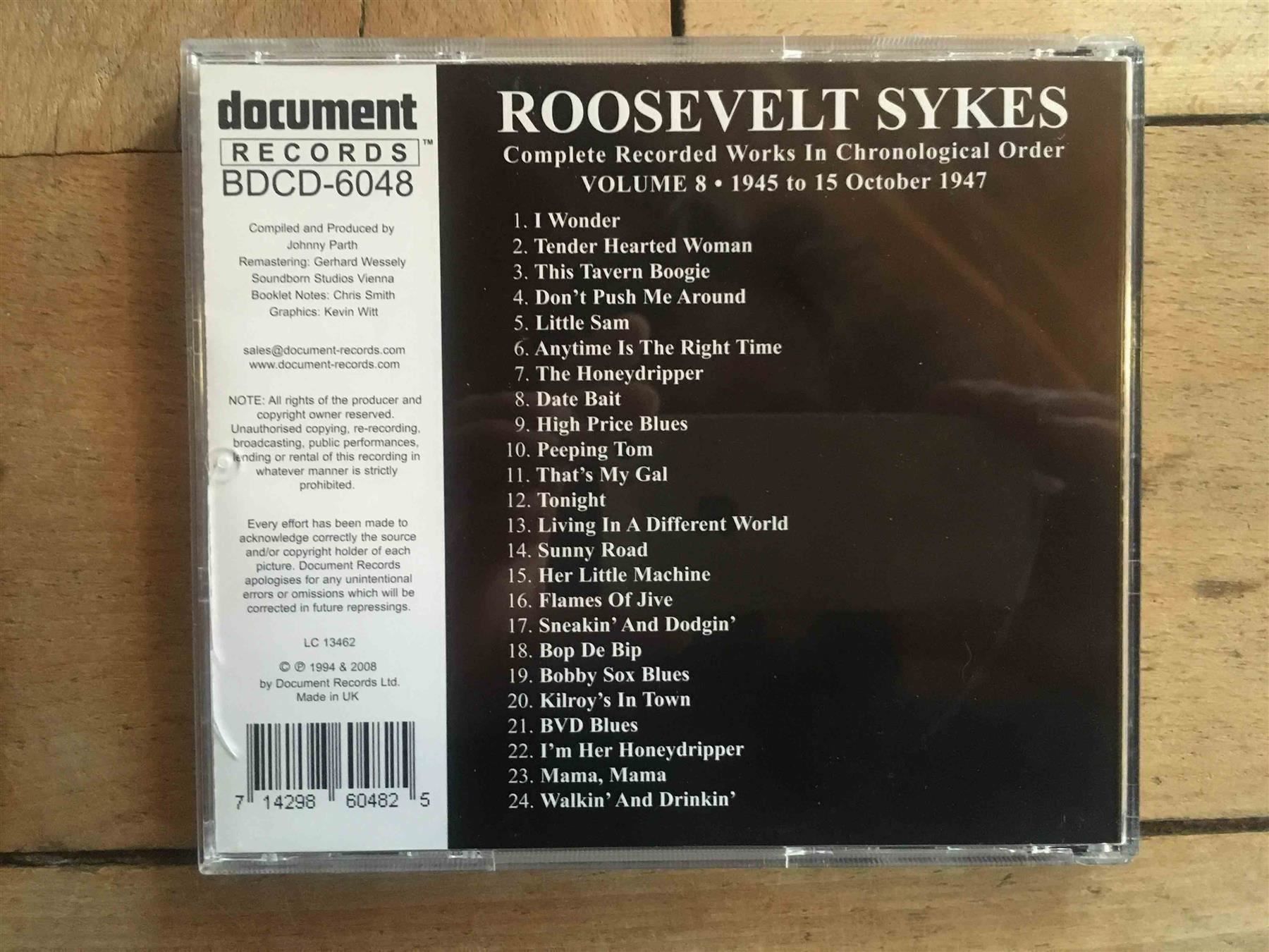 CDs: Roosevelt Sykes Complete 3 CDs – D'occasion à Luzern par Needful_Things 1