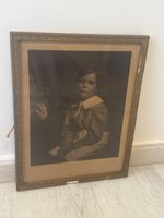 Photographie ancienne signé Histed 1914-portrait fille