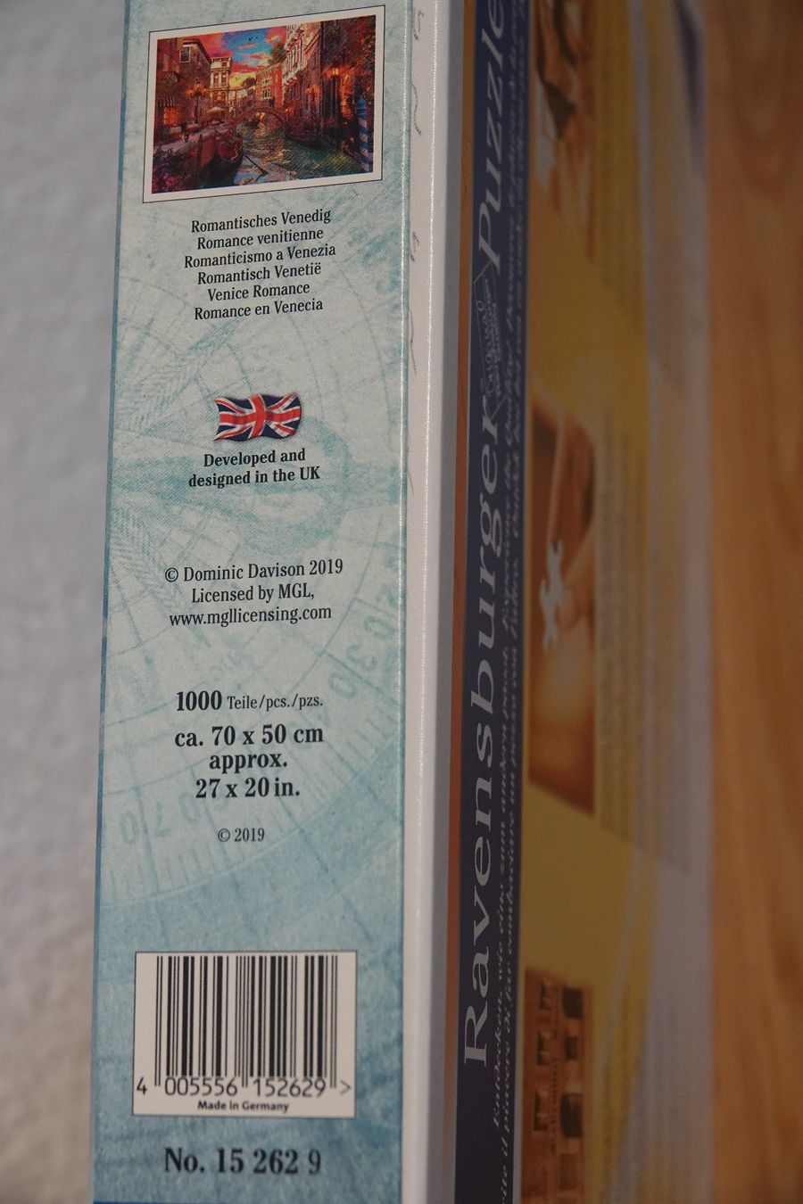 Ravensburger Puzzle: Venedig: Ravensburger Puzzle "Venice Romance" 1000 Teile – Usato da Winterthur venduto da Minerva_59 2