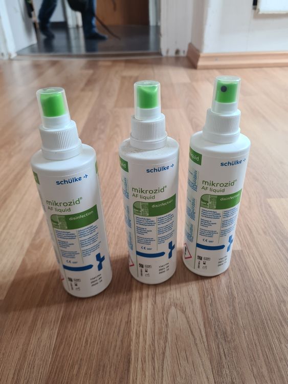 3x schülke mikrozid AF liquid Desinfektionsspray MHD 2025-09 (Neu ...