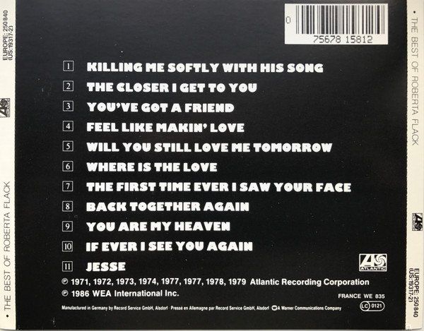CDs: Flack Roberta: Best of CD – Neu (gemäss Beschreibung) aus Steinhausen von Vilivinili 1