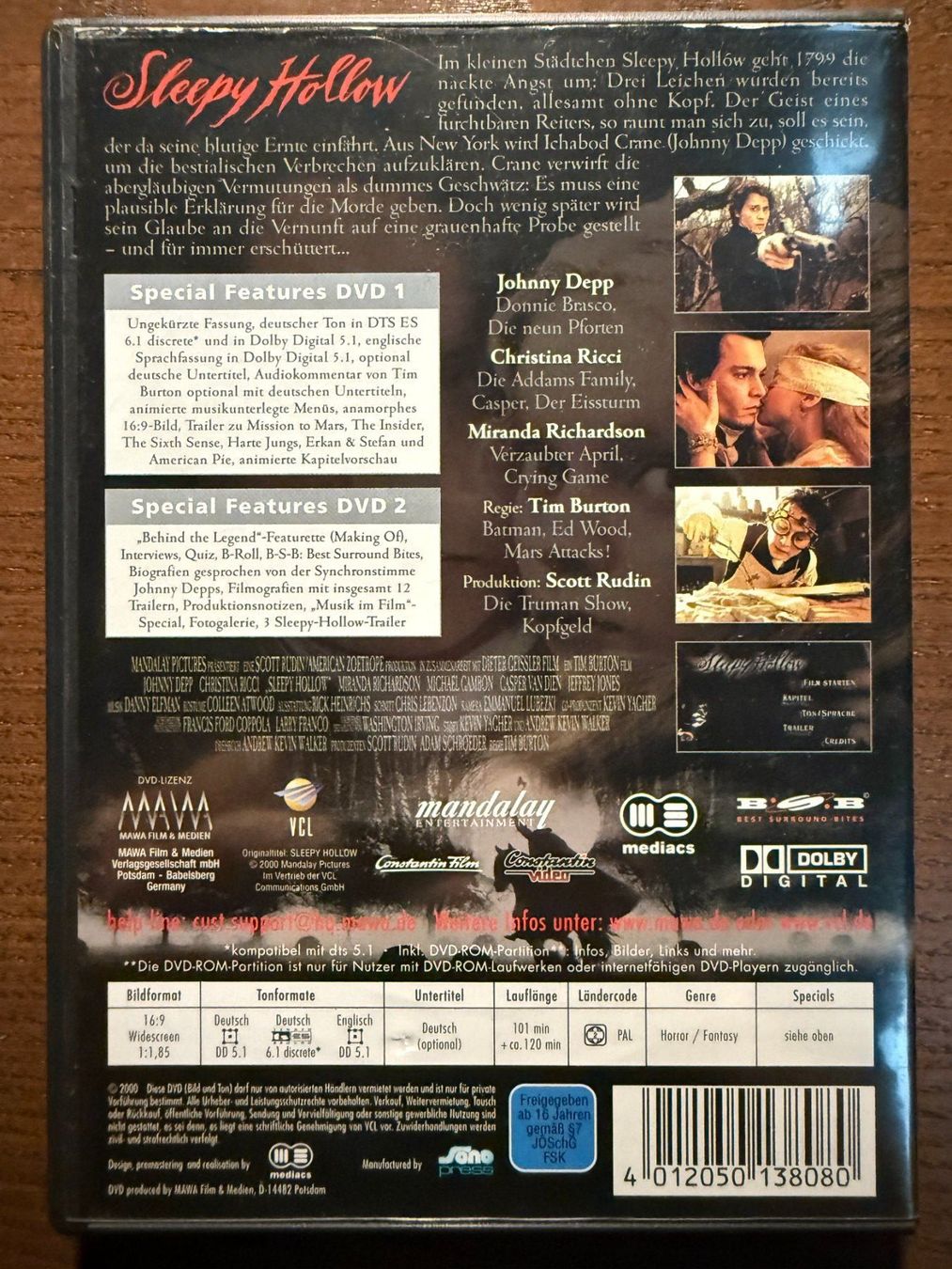 Tutti i DVDs: Sleepy Hollow – Usato da Zürich venduto da FilmFreunde 1
