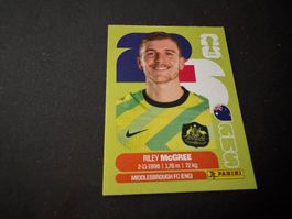 Panini FIFA Fussball WM 2026 Sticker Riley McGree AUS 12