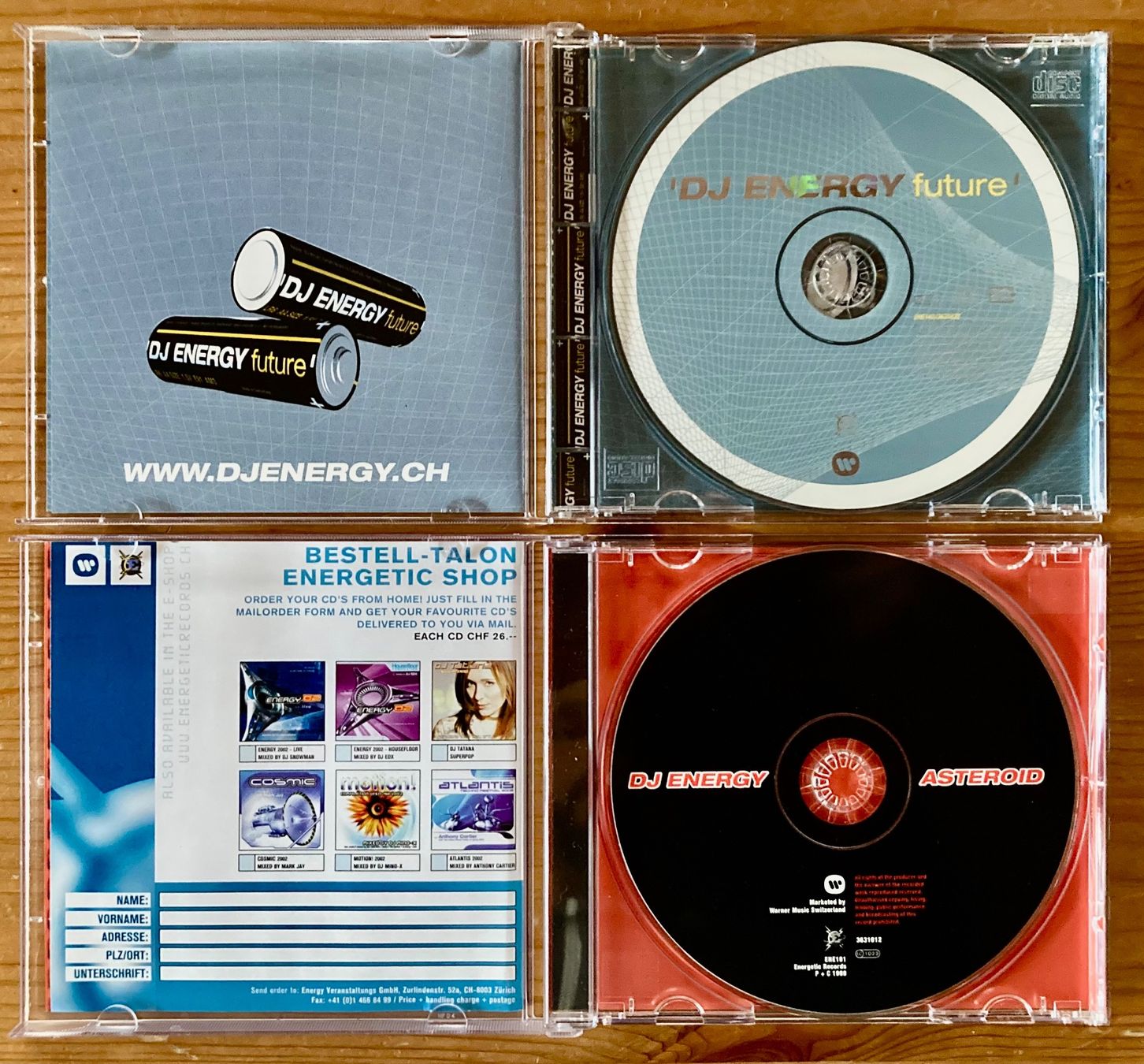 CD: 2x DJ Energy - Future & Asteroid (Energetic Rec., 1999/2000) – Nuovo (secondo la descrizione) da Zürich venduto da Djmotionch 1