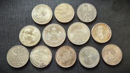 70 Deutsche Mark in Silbergeld ab 1951