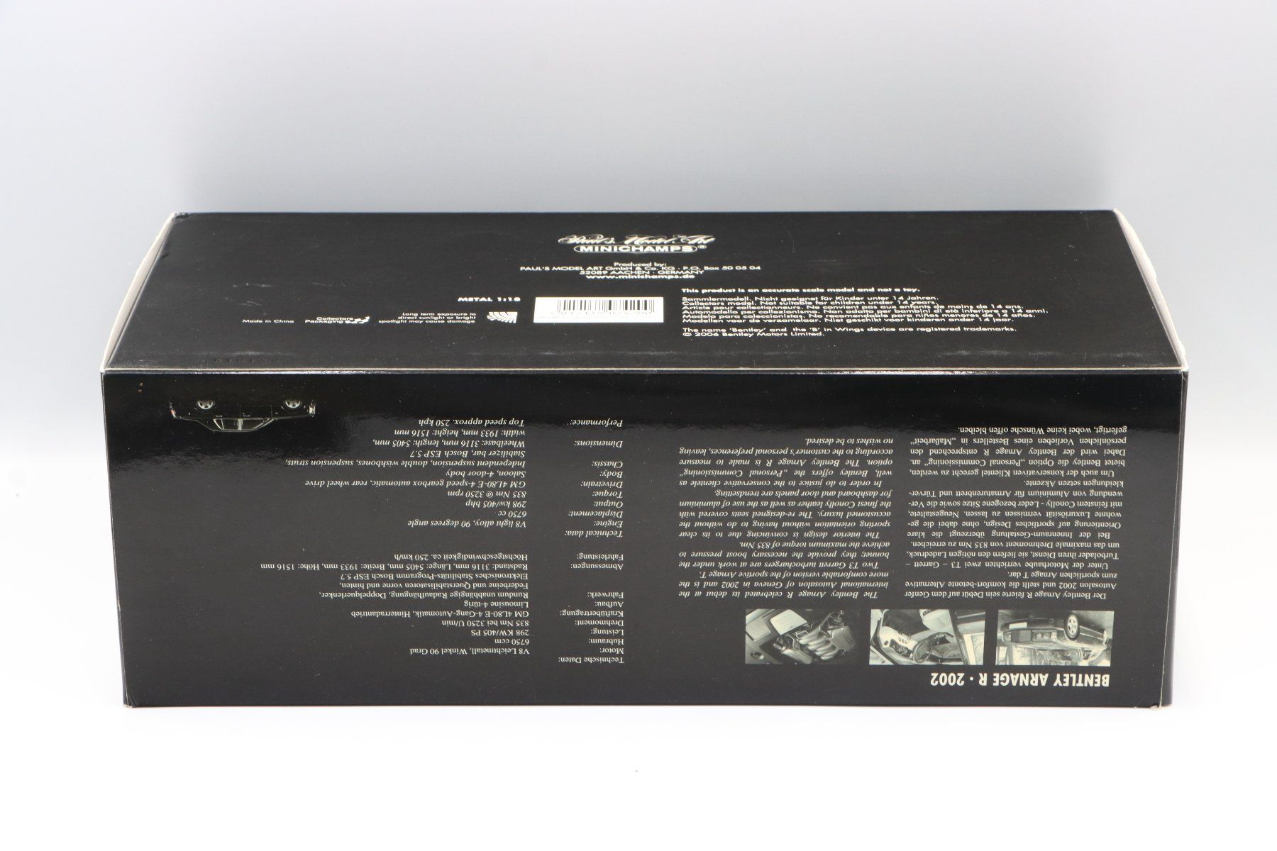 Bentley Modellini d'auto: Bentley Arnage R 2002 1:18 Minichamps – Nuovo (secondo la descrizione) da Bühl b.Aarberg venduto da modelldiecast 1